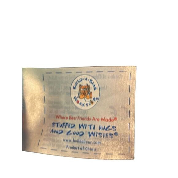 Build A Bear Kids Blue Peace & Friendship Stuffed Bear Plush Toy One Size - Picture 5 of 8